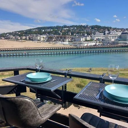 Mini-Duplex Cosy Avec Magnifique Vue Mer Deauville Buitenkant foto