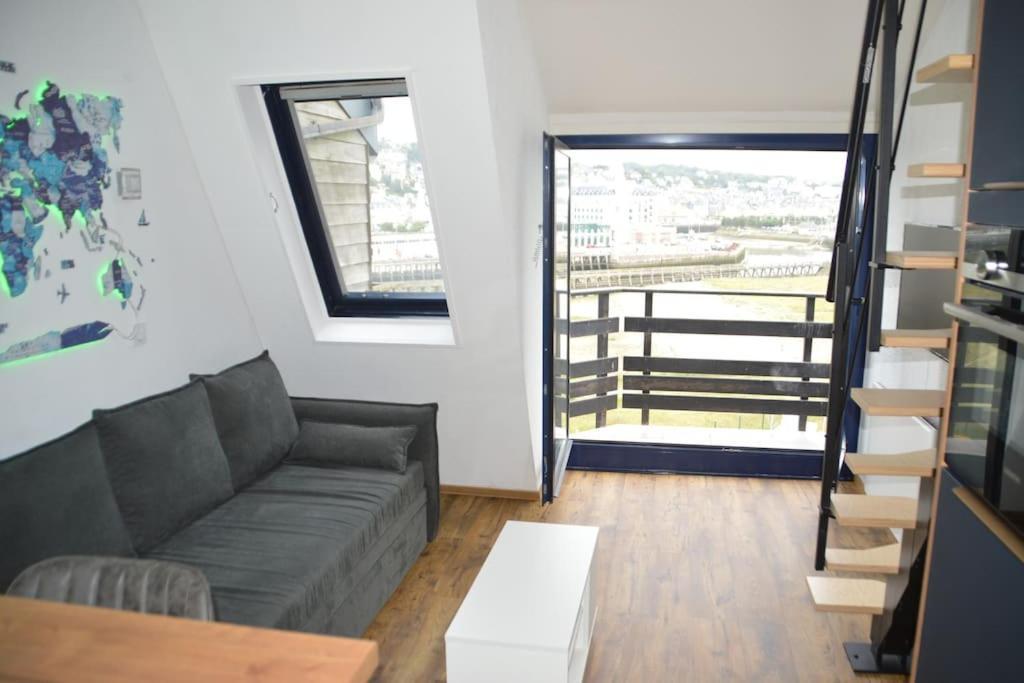 Mini-Duplex Cosy Avec Magnifique Vue Mer Deauville Buitenkant foto
